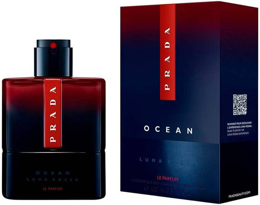 Prada Ocean Luna Rossa Le PARFUM 3.3 oz. Refillable Spray for Men *New in Sealed Box